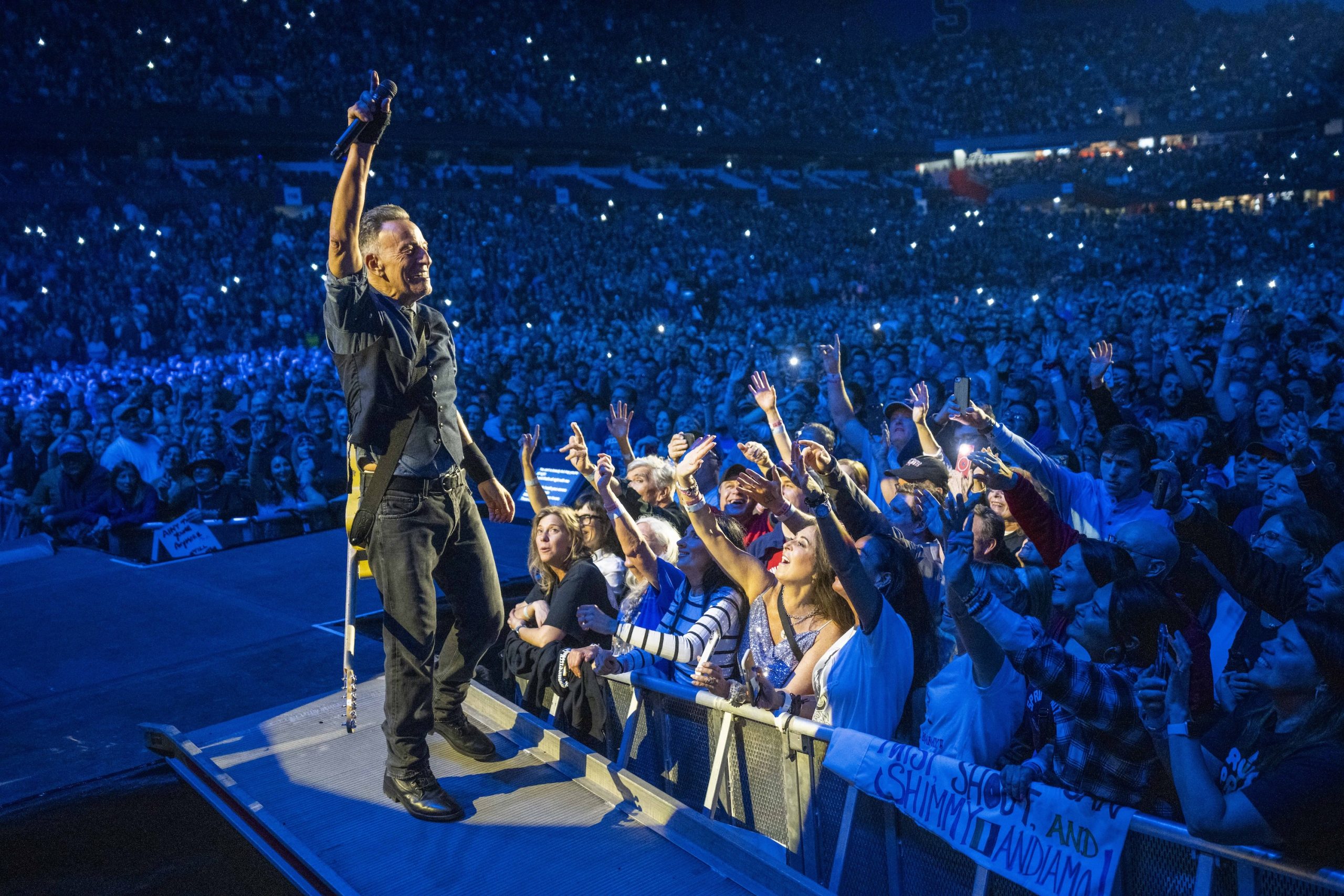 Bruce Springsteen & E Street Band at JMA Wireless Dome, Syracuse, New York on April 18, 2024.