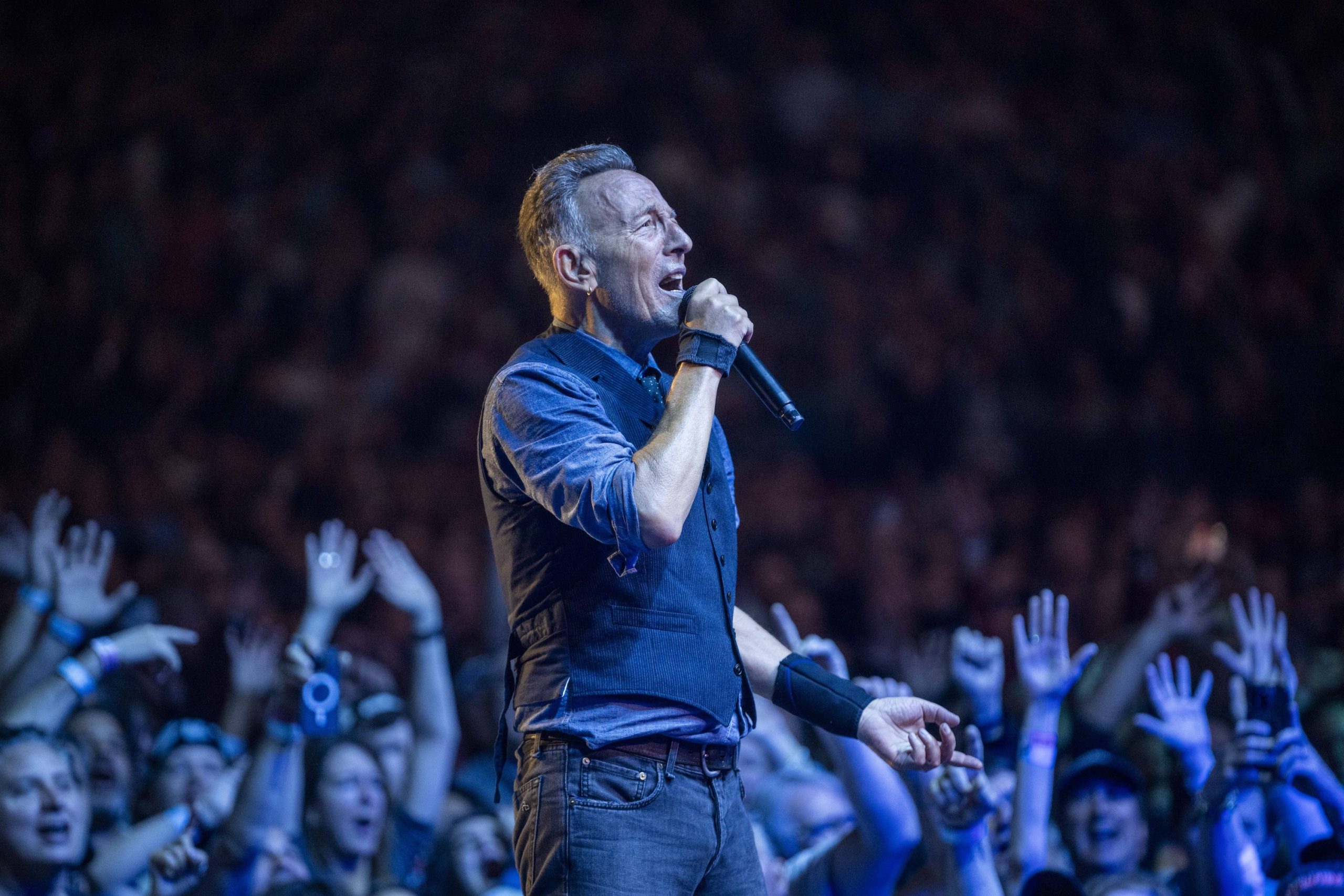 Bruce Springsteen & E Street Band at JMA Wireless Dome, Syracuse, New York on April 18, 2024.